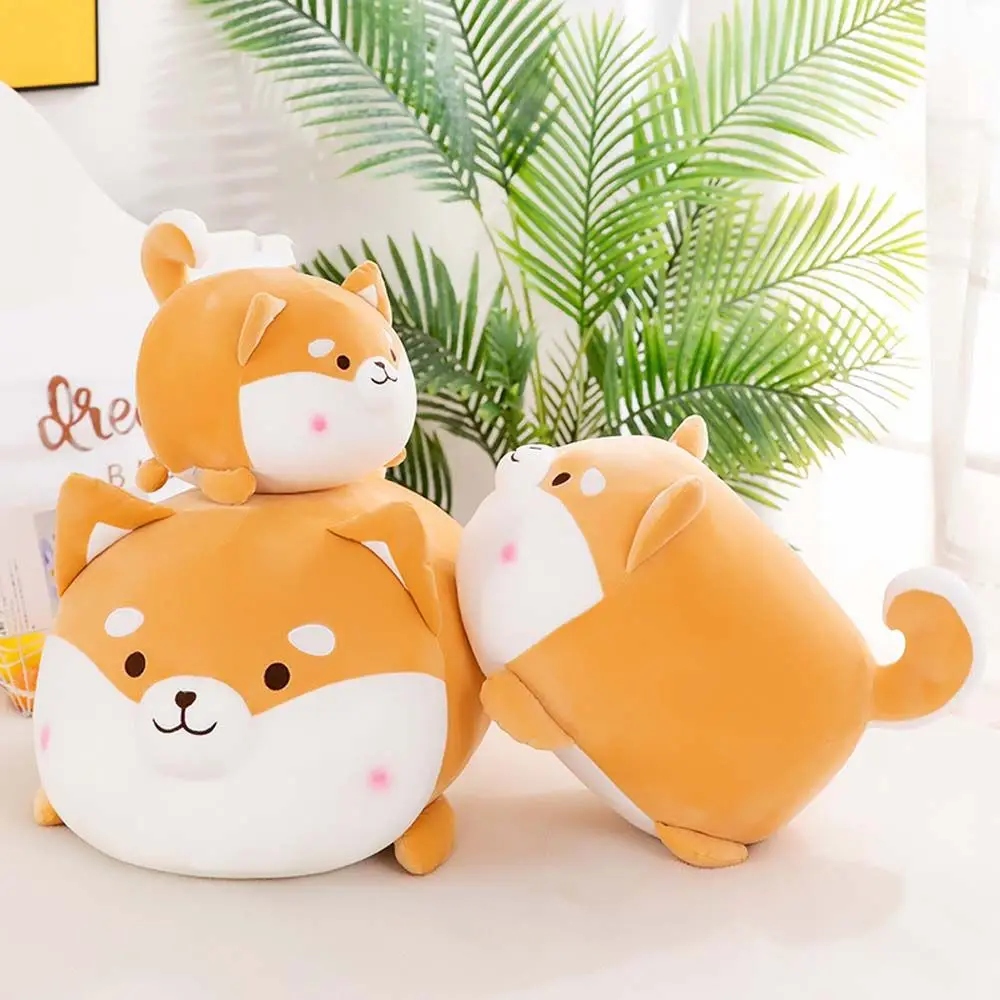 Regalo para niños Shiba Inu almohada de felpa Corgi decoración del hogar cojín juguete de peluche Animal juguetes de peluche perro juguetes de peluche muñeca de peluche