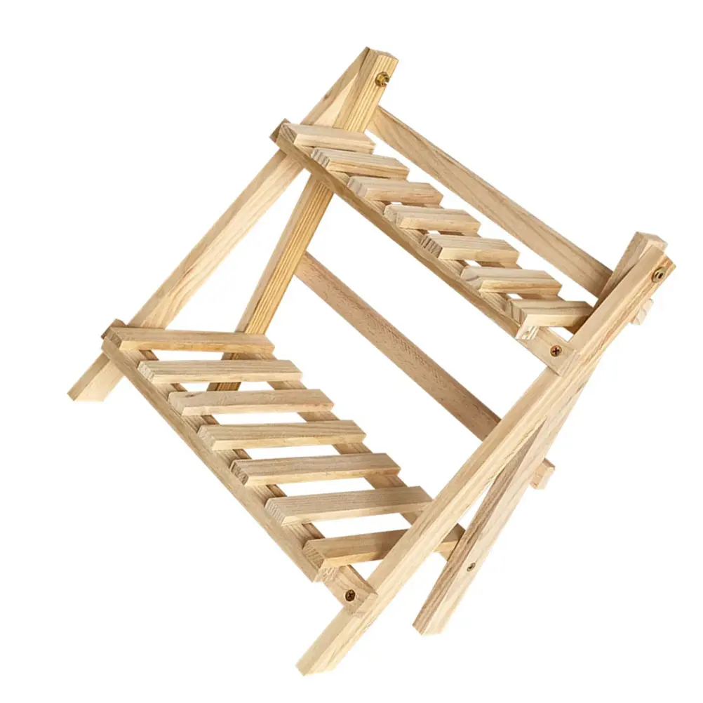 

1pc Two-Layer Wooden Cosmetics Sturdy Desktop Organizer Shelf For Home Living Room Countertop Makeup Storage Holder