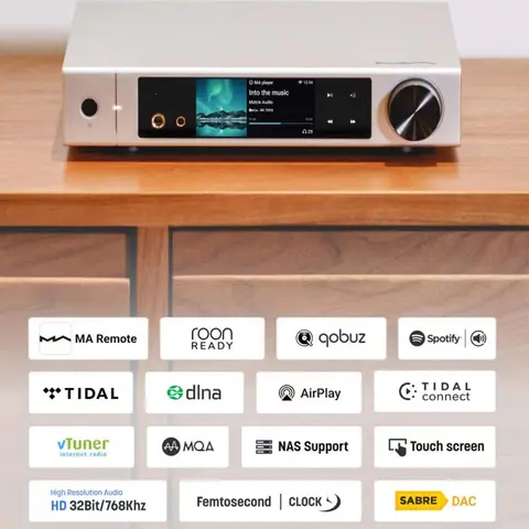 매트릭스 요소 M2 음악 스트리머 Bluetooth 플레이어 AMP/DAC 올인원 헤드폰 앰프 ES9028PRO 칩 HDMI ARC PCM768 DSD512