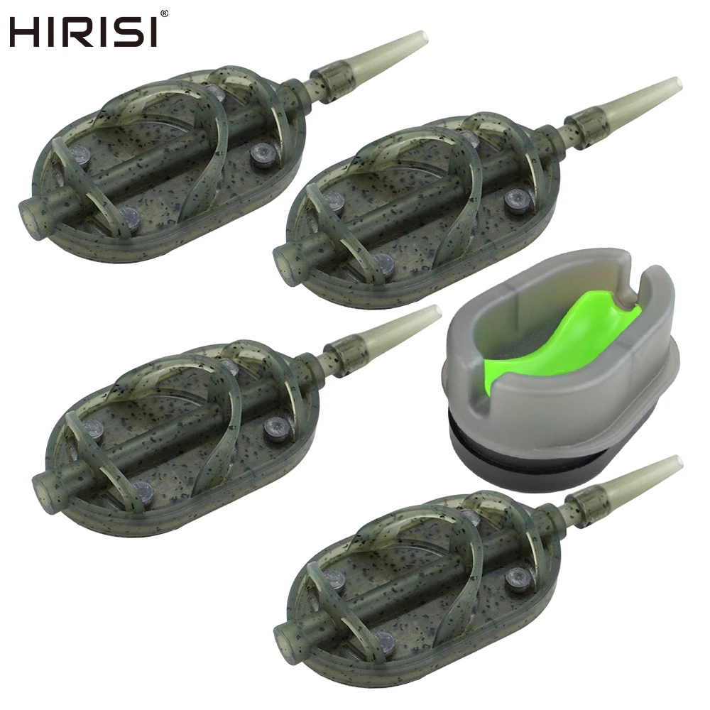 

Hirisi Carp Fishing Method Feeder Cage 30g/40g/50g/60g QuickRelease Bait Cage Basket Bait Fishing Tackle Accessories F114