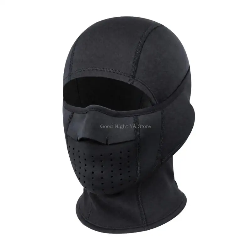  Pull-On Winter Balaclava with Fleece Interior and Extended Head-to-Neck Coverage for Cold Weather Cycling and Commuting
