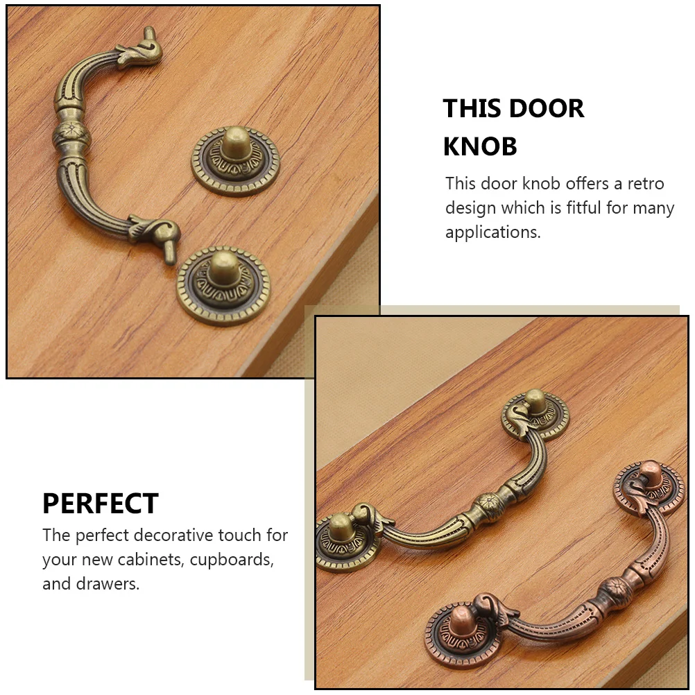 2 قطعة درج خمر يسحب مقابض كابينة الرجعية للمطبخ الحمام خزانة خزانة الأثاث مقابض الأجهزة #4