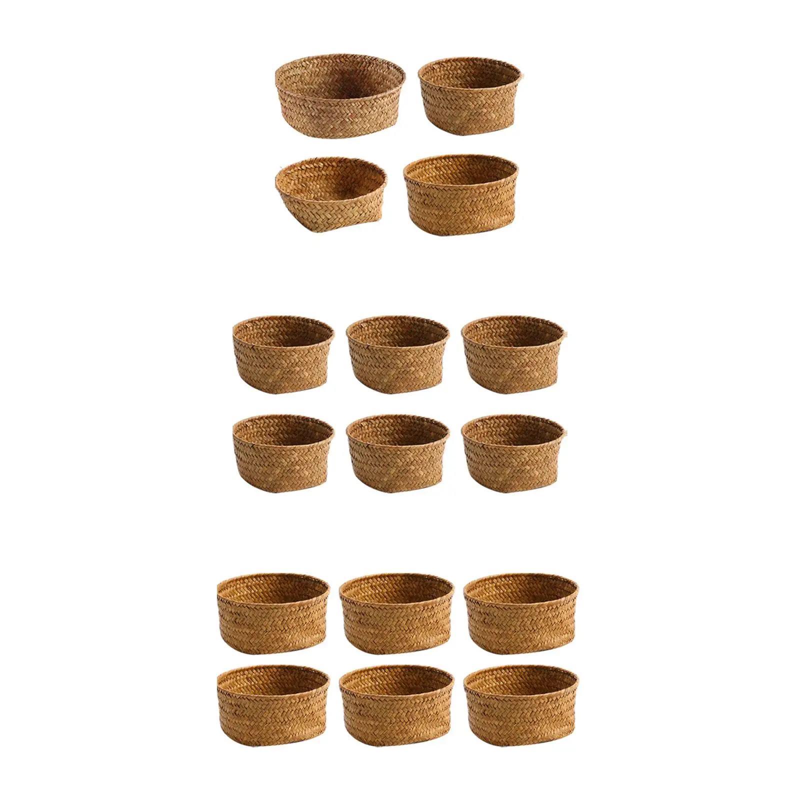 Woven Storage Basket Woven Bread Basket Home Decor Serving Tray Tissue Holder