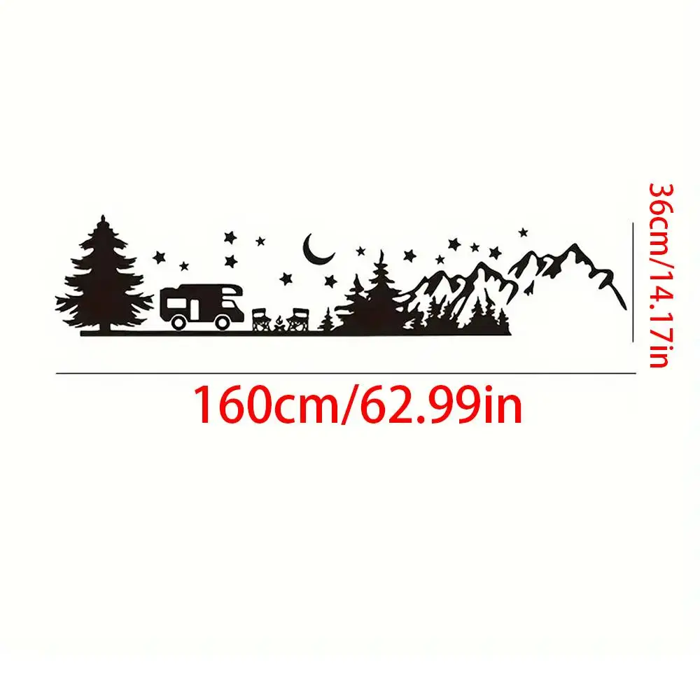 Waist Line Sticker Auto Sticker 160cmx36cm Easy to Use Simple Installation Car Sticker for Bus Auto Door Car Motorhome