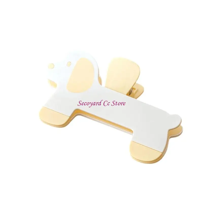 N3UC Portable Puppy Book Stand Plastic Texture Secures Pages Effortlessly