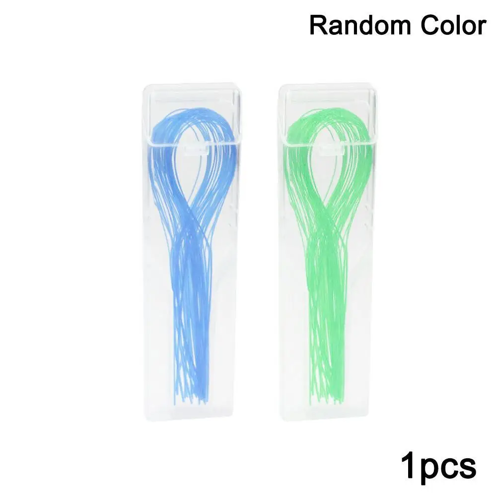 

1Pcs Dental Floss Threader Dental Traction Line Oral For Crown Brace Bridge Implant Hoop Threading Braces Steel Traction