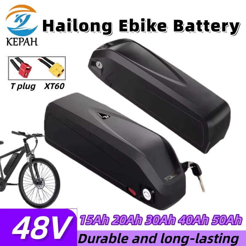 

18650 Hailong Battery 48V 15/20/30/40/50Ah for Bafang BBS02 BBS03 BBSHD Motor Hailong Battery 48V Hailong 48V