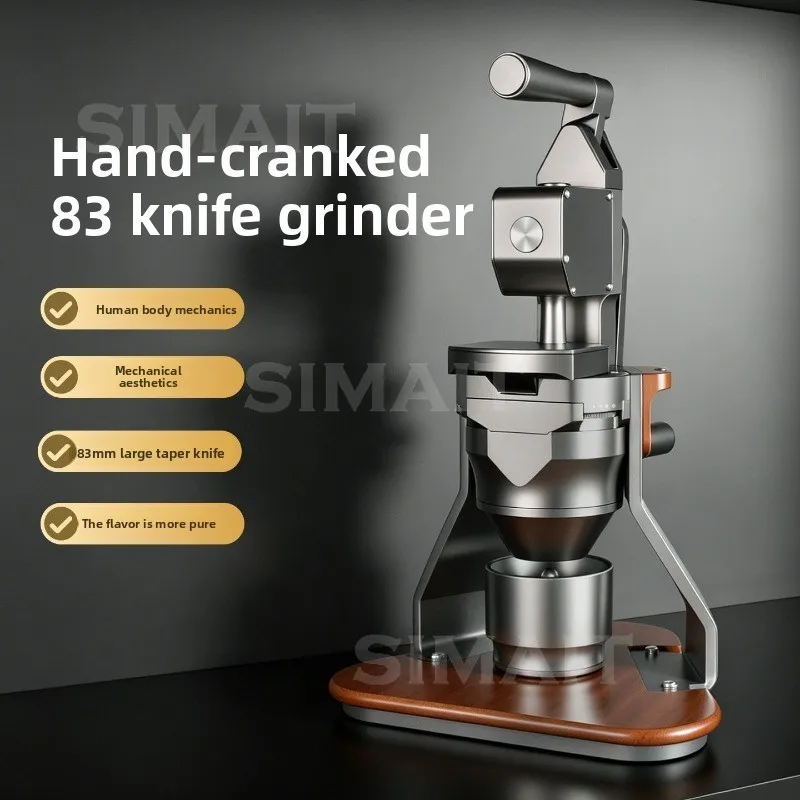 83Mm Hand Grinder, Titanium Cone Knife Heavy Duty Manual Grinder, Coffee Bean Grinder