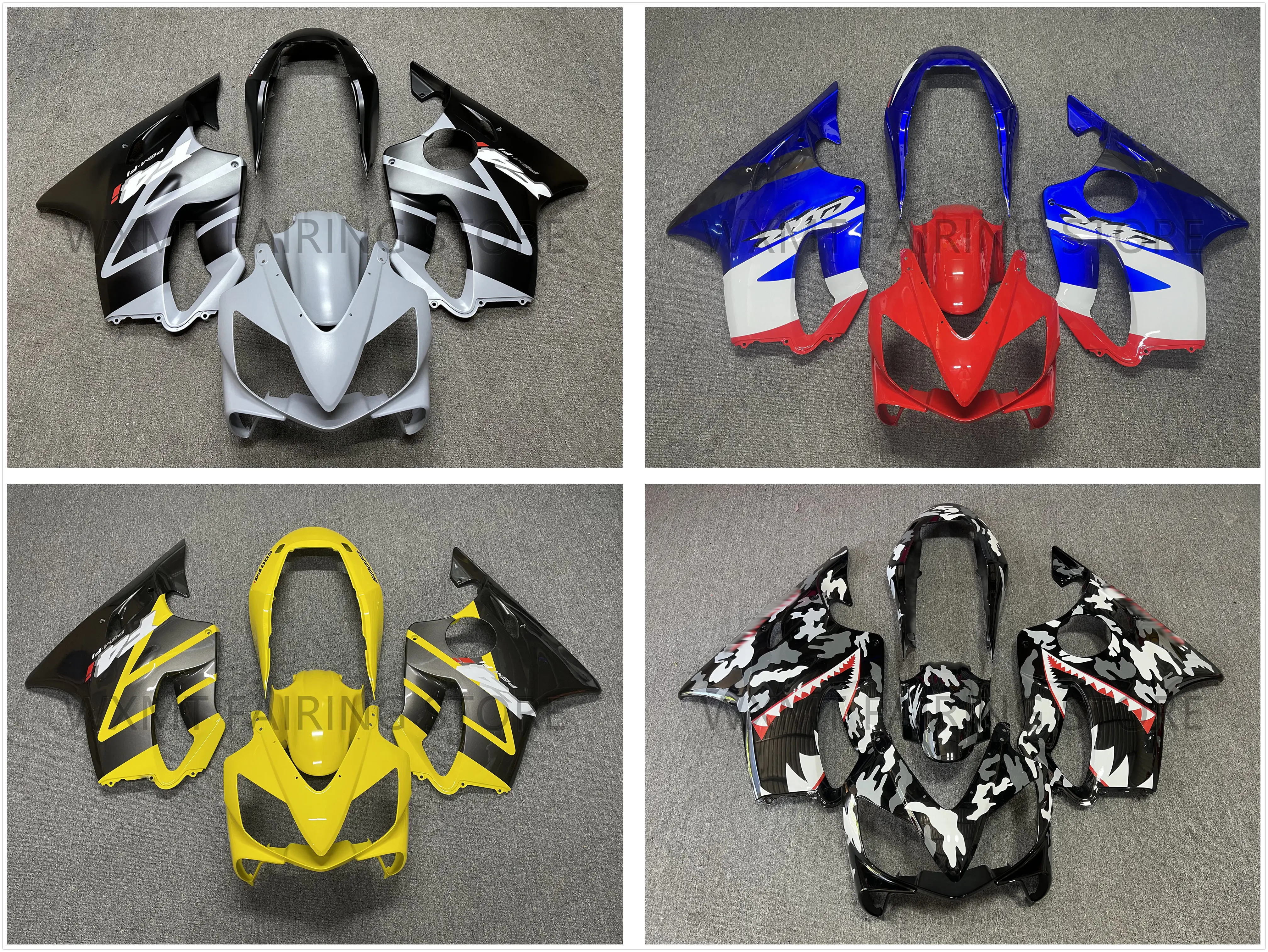 

New ABS Motorcycle Whole Fairings Kit fit for CBR600F F4i 2004 2005 2006 2007 CBR600F F4i 2004-2007 Bodywork full fairing kits