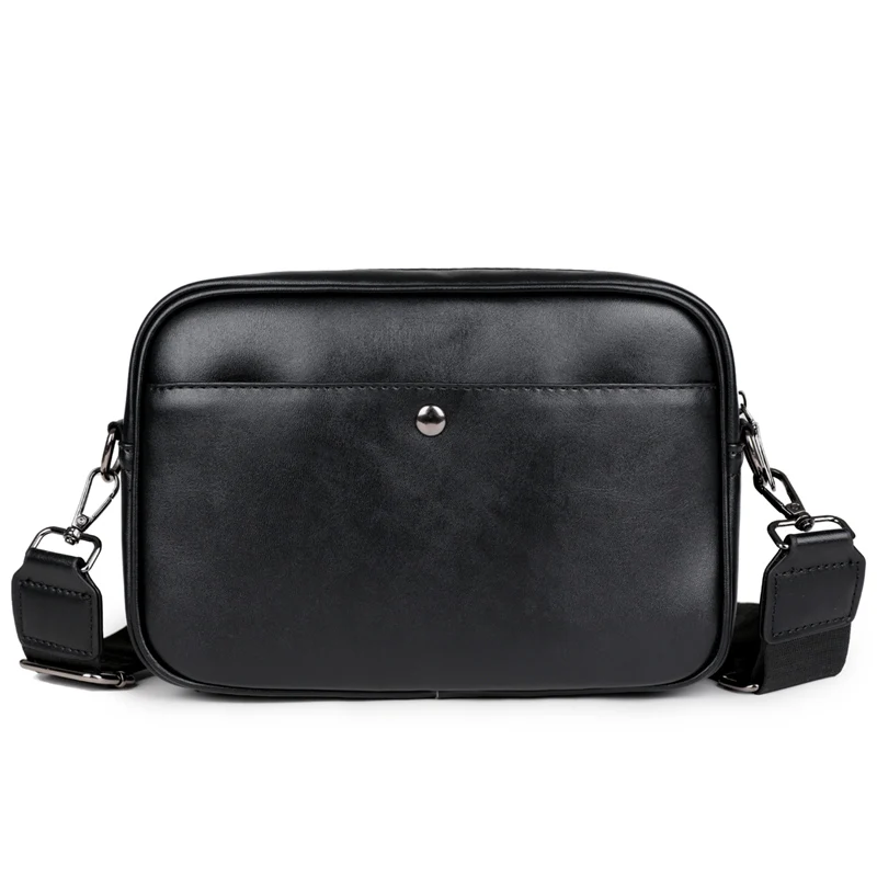 Leren crossbodytas voor heren Klassiek patroon Zakelijke slingtassen Mannelijke casual schoudertas Crossbody tas Kleine vierkante geruite tassen