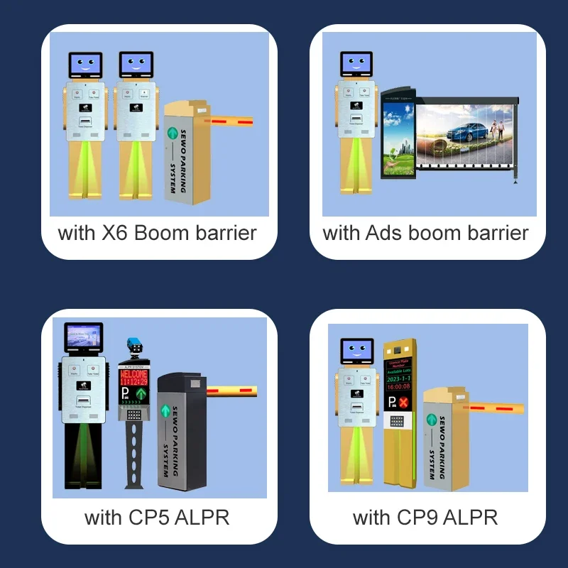SEWO T800 Automatic ALPR Parking Machine Toll Gate Parking Lot Entrance Exit Management System Equipment