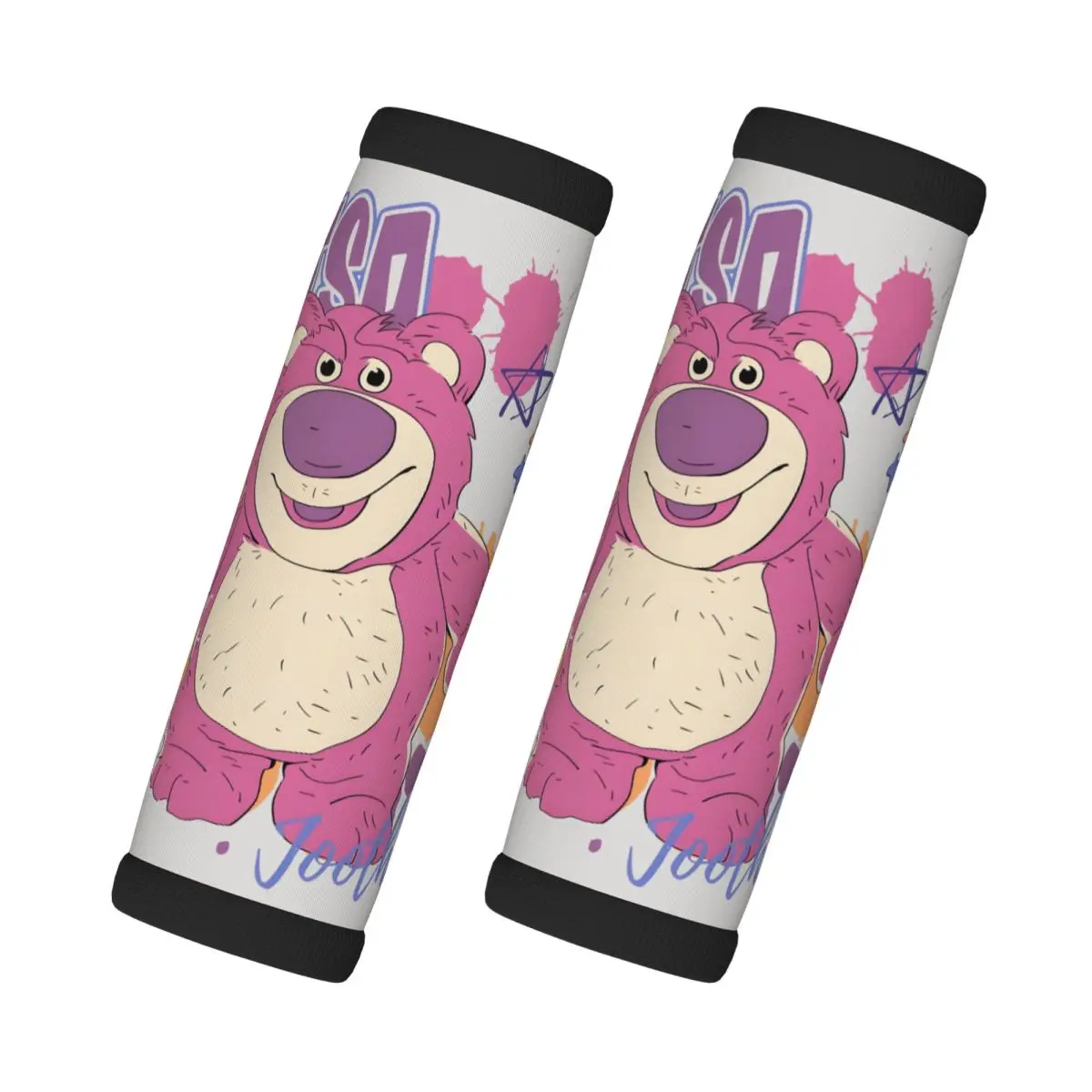 

Пользовательский Lotso Huggin Bear Anime, 2 шт., ручка для багажа, мягкая ручка, крышка ручки, неопреновая ручка для багажной двери