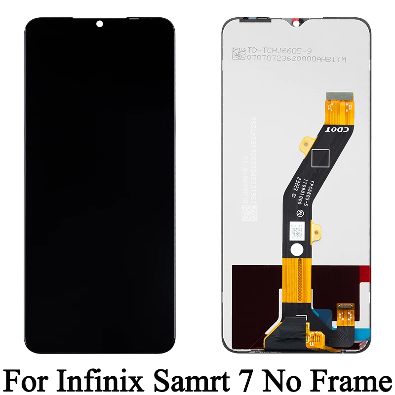 X6515 100% testado premium lcd para infinix smart 7 display touch