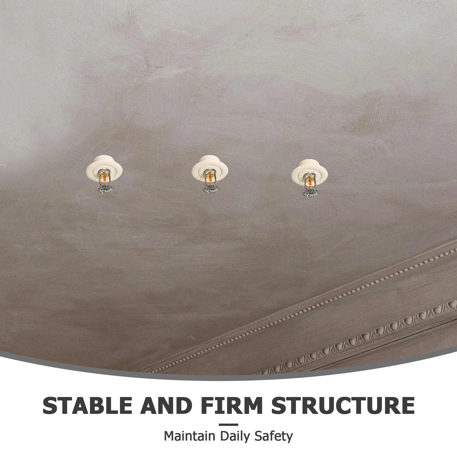 4Pcs Fire Sprinkler Escutcheon Cover Decorative Trim Ring Plate Fire Sprinkler Protector Ceiling Recessed Installation