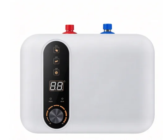 8L Water Storage Instant Electric Water Heater Rapid heat Insulation Digital display Thermostat Knob Control Up Down Water Inlet