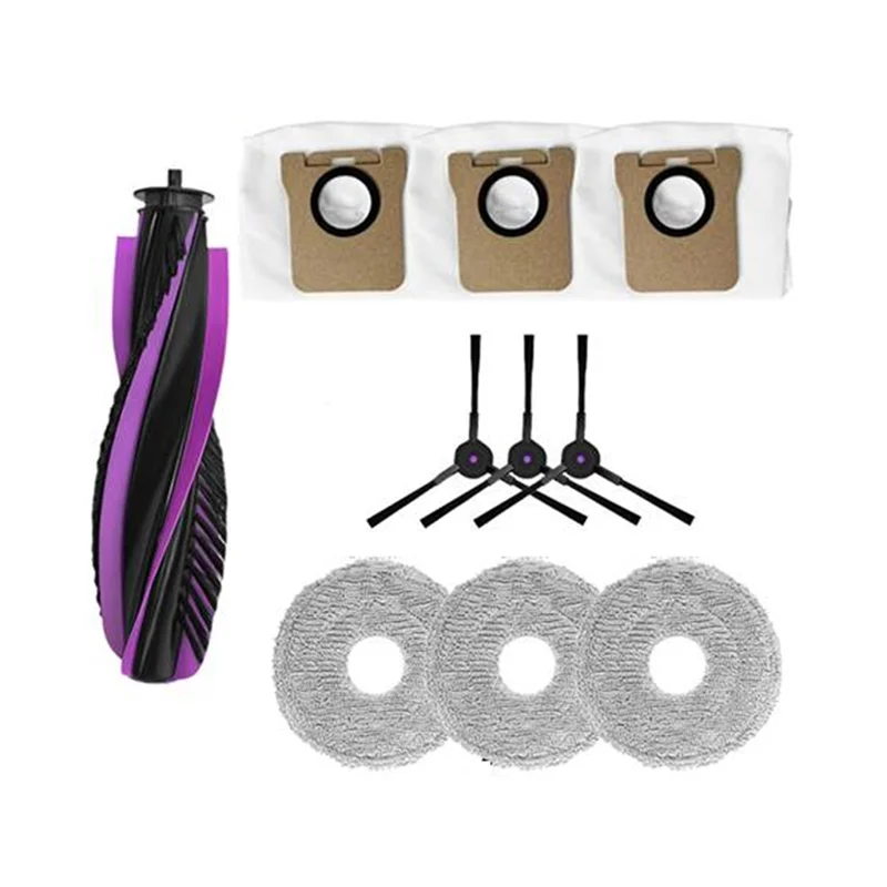 【HOT-SALE】لـ JONR P20 PRO 10 قطعة مجموعة قطع غيار لـ جهاز آلي لتنظيف الأتربة-الفرشاة الرئيسية فرشاة جانبية ممسحة قماش كيس لجميع الغبار