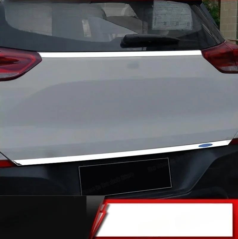 For Chevrolet Tracker Trax 2019 2020 2021 Accessories Rear Trunk Tailgate Door Tail Cover Trim  Garnish Bezel Cover