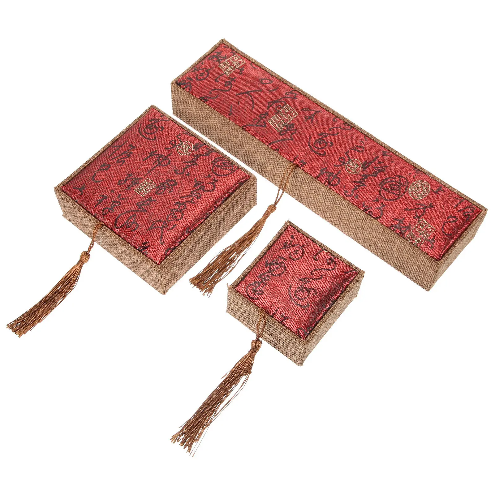 

3Pcs Small Jewelry Gift Box Set Ring Necklace Bracelet Paper Storage Case Delicate Exquisite Home Shop Use Gift Box for Bracelet