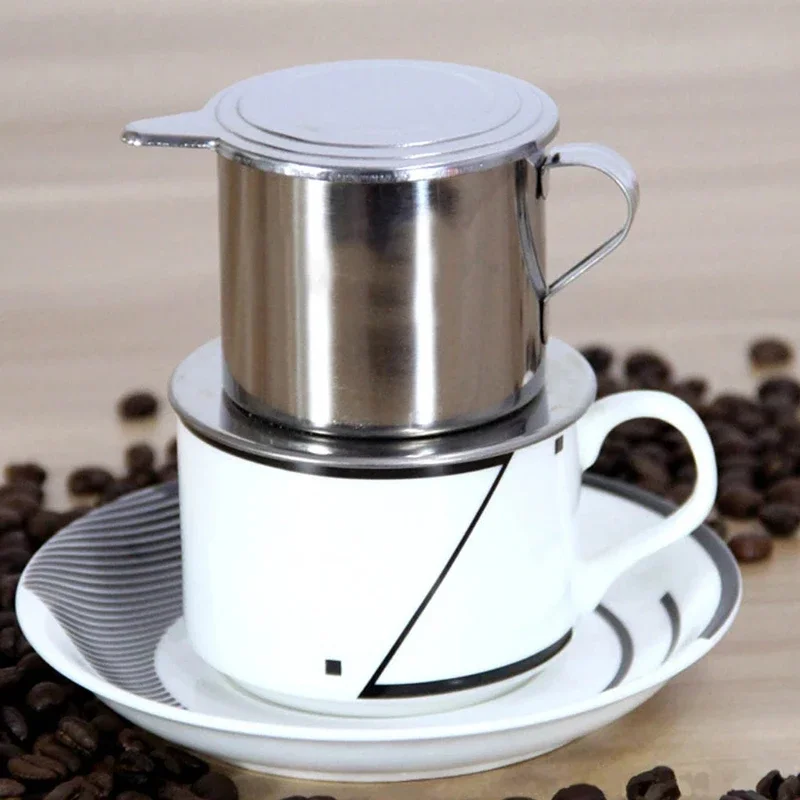 Vietnam Coffee Maker Coffee Drip Pot Stainless Steel Hand-brewed Coffee Filter Cup Cop coffee Drew barrymore Falafels maker