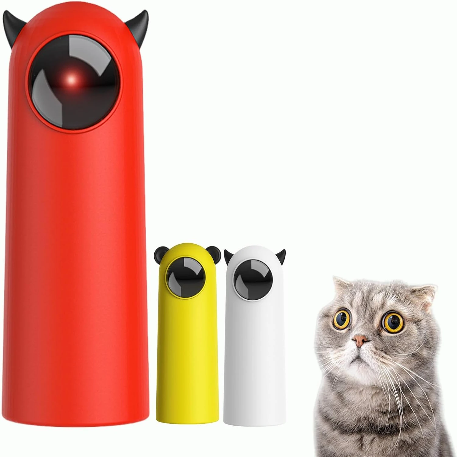 Exciting Interactive Wireless Robotic Cat Toy with Rechargeable Laser Pointer for Engaging Indoor Play - Perfect Toy for Energet