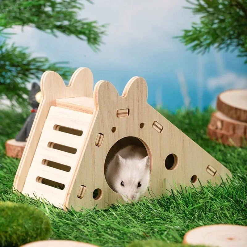 Toy Small Hamster Bottomless Design Decor To Easy Habitat Chew Assemble Pets House For Climbing Hideout Syrian Hamster