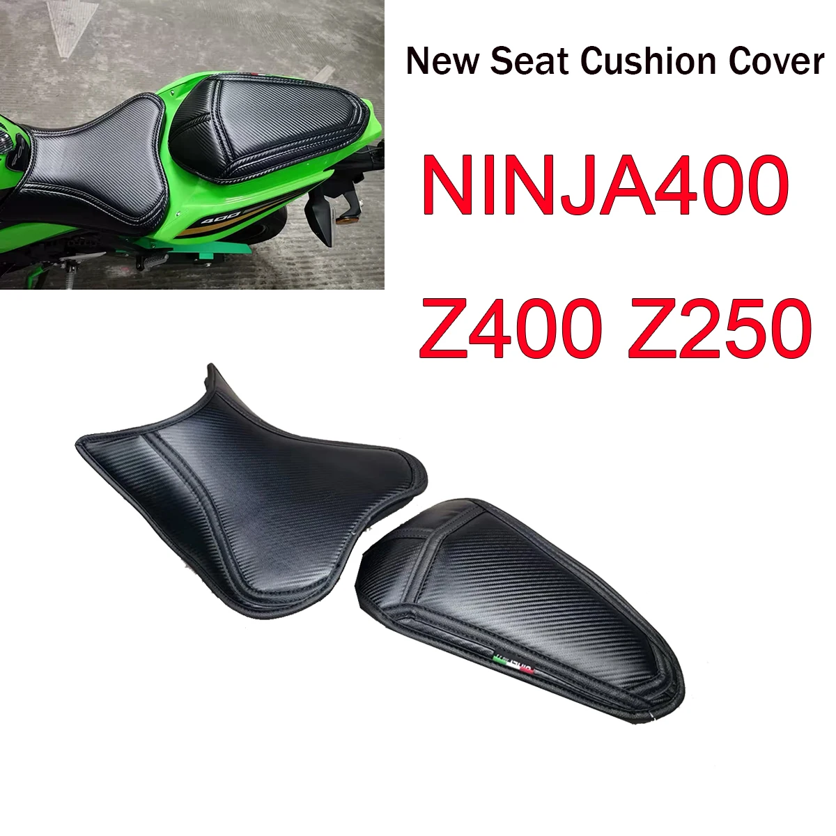New Custom Cushion Soft Seat Cover Thickening and softening for KAWASAKI NINJA400 Z400 Z250 NINJA 400 Z 250