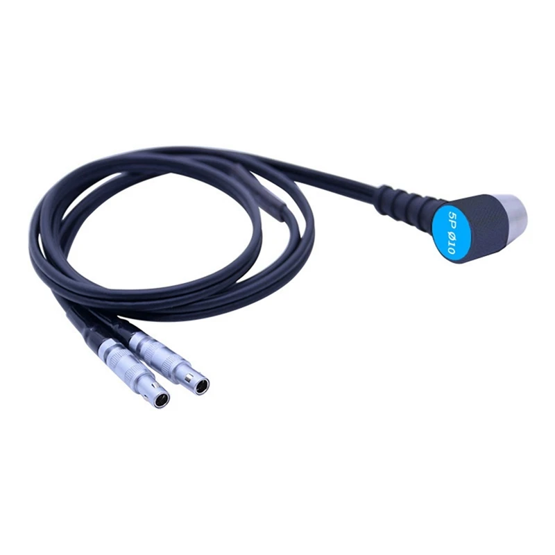 Ultrasonic Thickness Gauge Probe Cable Transducer Diameter 10Mm/5Mhz Probe Easy Install