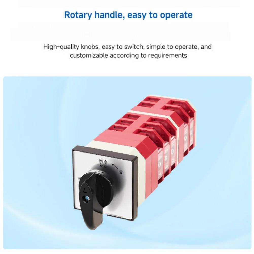 for Easy Installation Changeover Switch 5 Section Switch Changeover Switch Five-section Design Flame-retardant Plastic