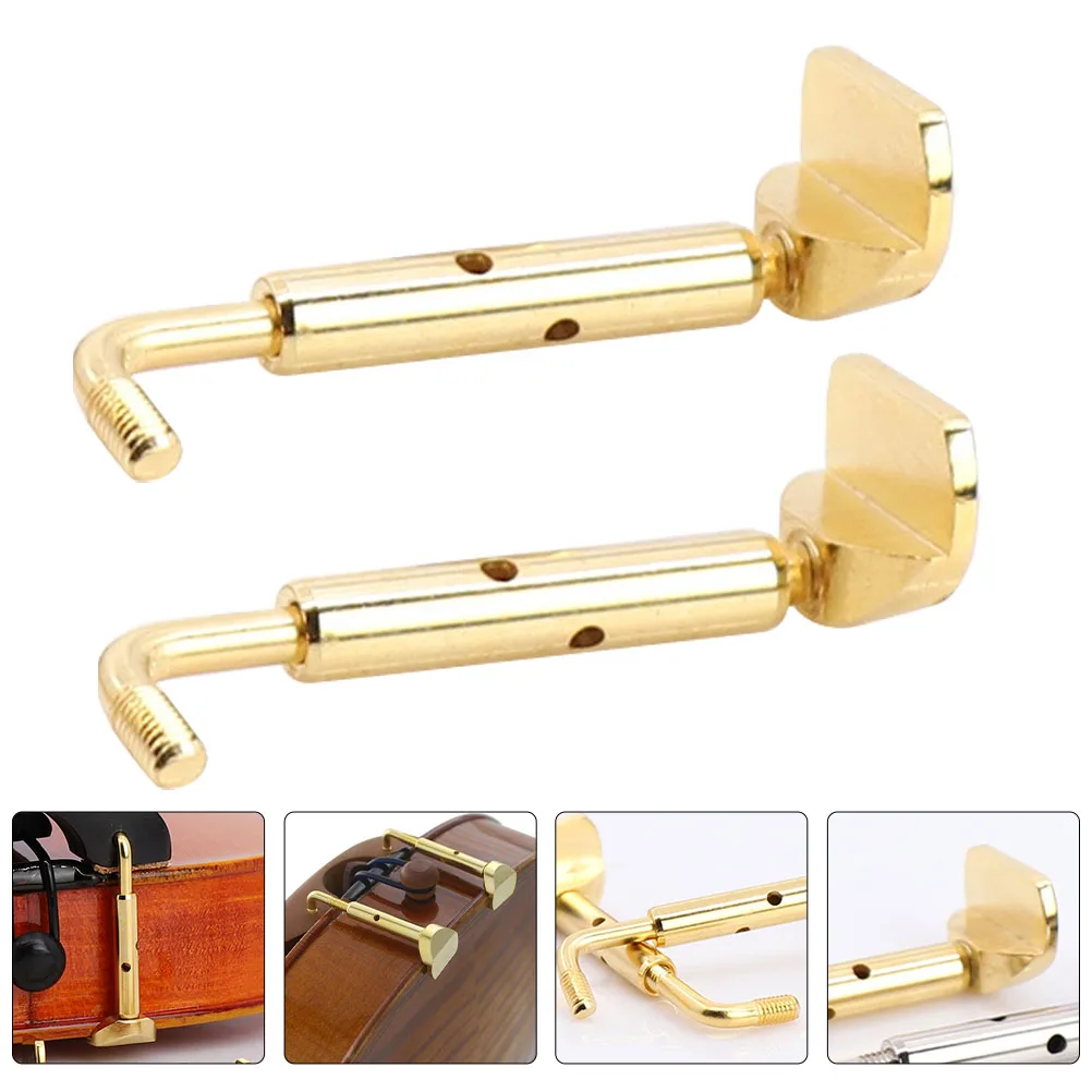 

2pcs Chin Rest Screws Alloy Rustproof Durable Violin Accessories Replacement Parts 3/4 4/4 Violin Chinrest Screws Smooth Surface