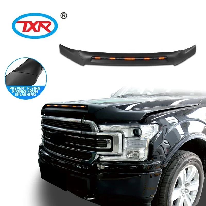 Factory Hood Bonnet Guard With Streamer Light with LED for FORD F150 RAPTOR