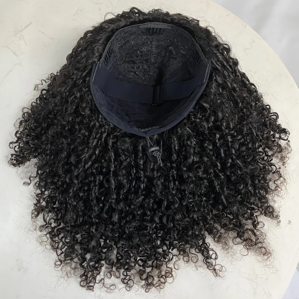 3 في 1 نصف شعر مستعار موجة المياه الوجه على الشعر البشري موجة عميقة شعر مستعار بدون صمغ على استعداد لارتداء نصف شعر مستعار الرباط مجعد نصف رئيس شعر مستعار