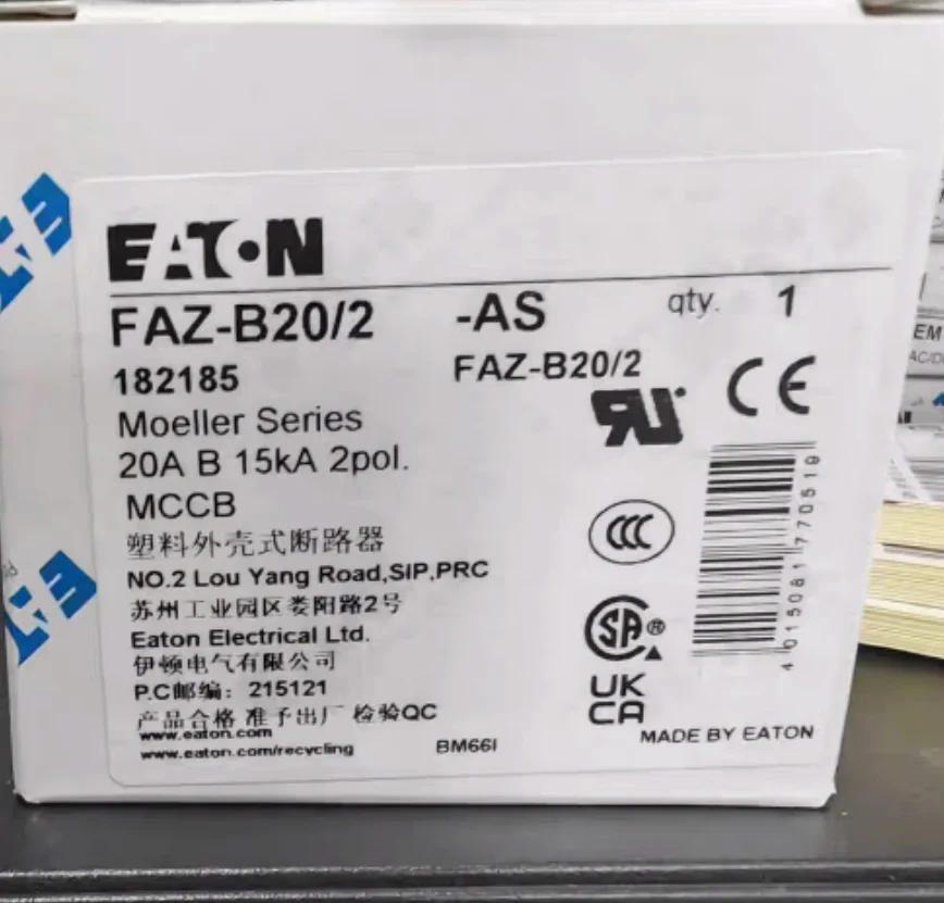 

New FAZ-B20/2 high break miniature Circuit breaker EATON