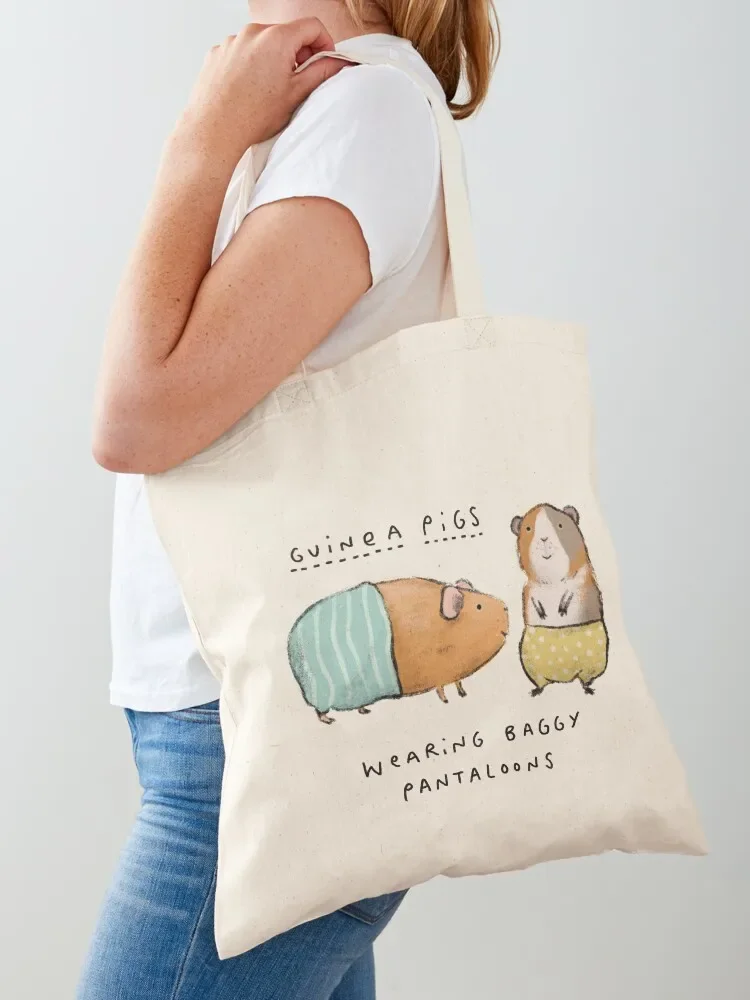 Guinea Pigs Wearing Baggy Pantaloons Tote Bag tote custom Women's handbag canvas shopping university