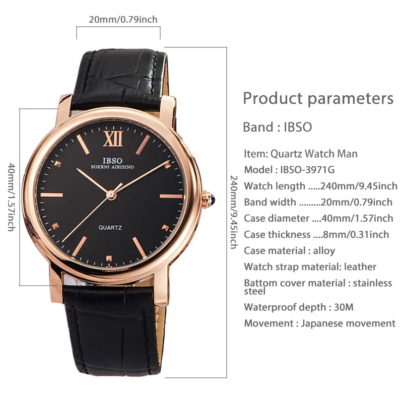 Moda orologio da polso dorato da uomo Ultra marrone Bussiness orologio da polso in pelle ragazzo impermeabile di lusso originale nero orologi regali maschili