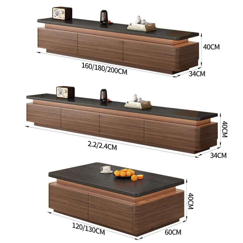 خمر القرون الوسطى تلفزيون خزانة طاولة القهوة مزيج المنزل الحديثة بسيطة طاولات التلفزيون غرفة المعيشة موبليس الفقرة El Hogar Meuble