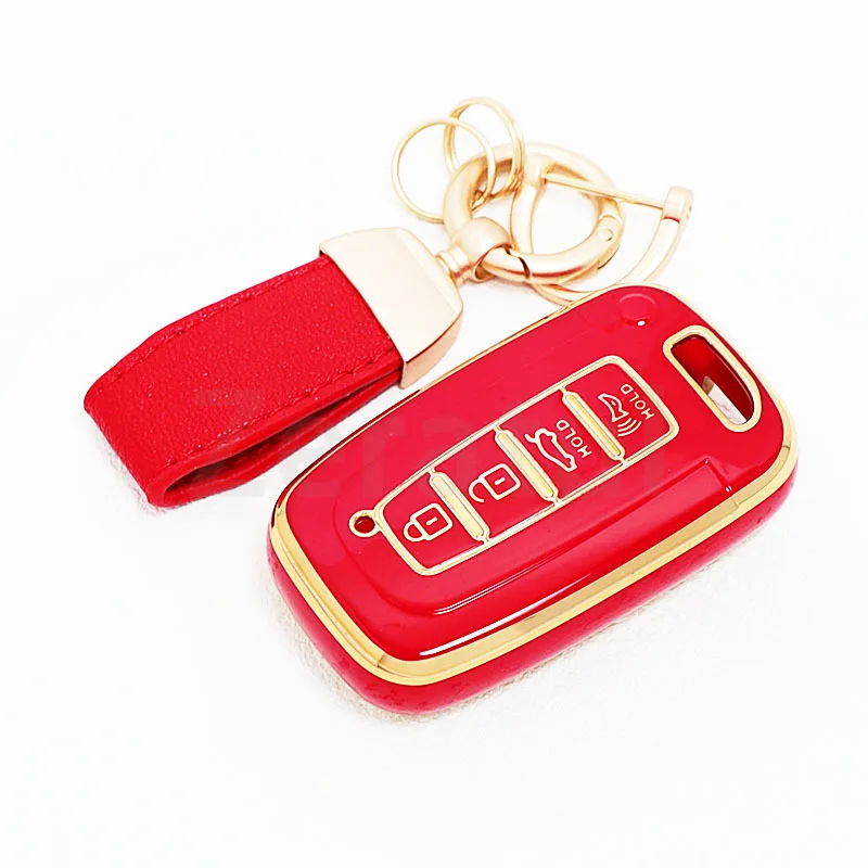 

Чехол для ключа без ключа (4 кнопки) из ТПУ для Kia Sorento, K5, K7, Sportage R, Borreed; для Hyundai IX35, Sonata, Tucson, Azera