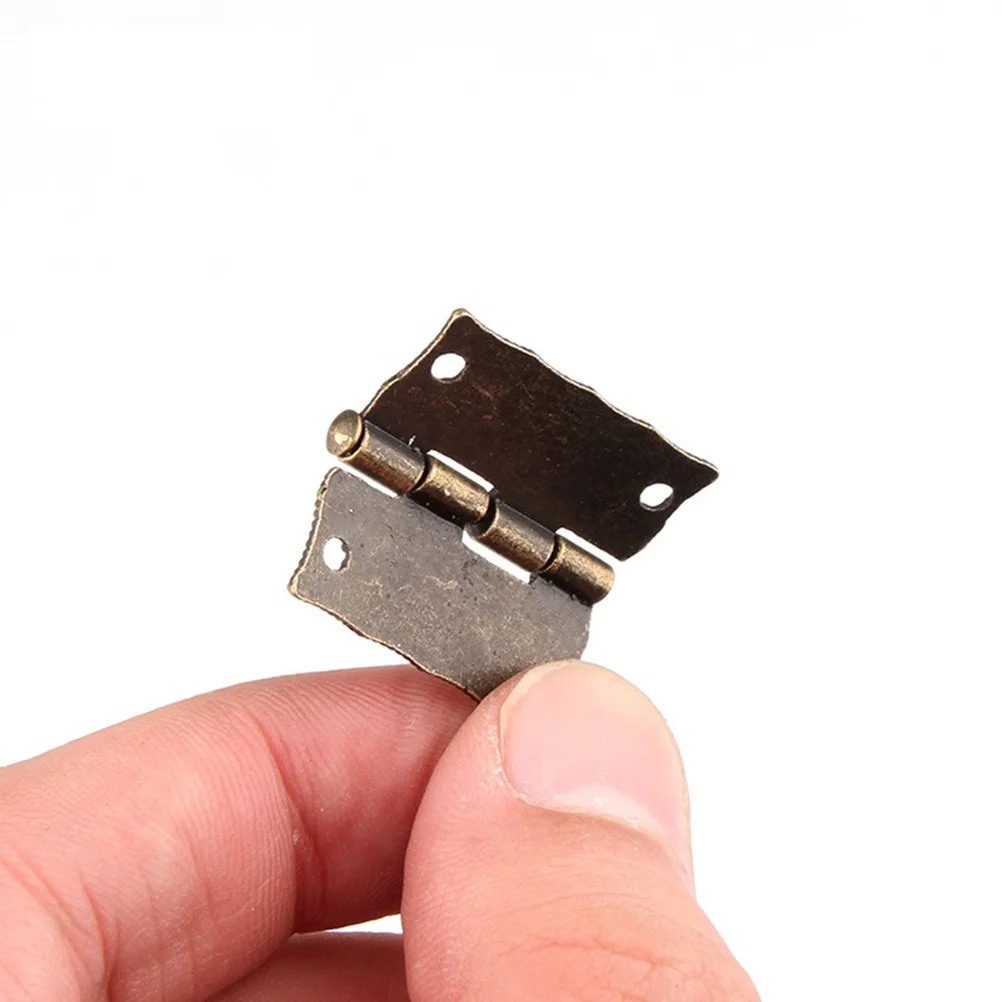 20 قطعة مفصلات سبيكة منحوتة تصميم جوفاء لصندوق خشبي علبة مجوهرات خزانة باب خمر نمط دائم أجهزة افتتاح سلسة