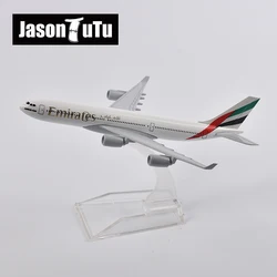 JASON TUTU 16cm A340 EMIRATES Airways Airplane Model Planel Airplane Diecast Metal 1/400 Scale Planes
