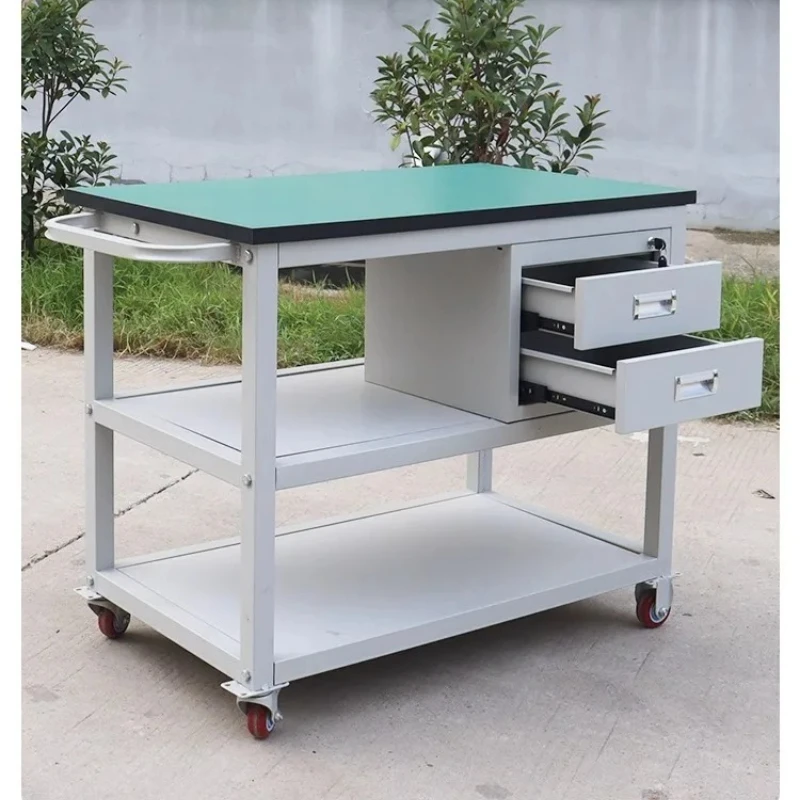 y8- Anti-static Trolley Factory Workshop Workbench Material Rack Multi-layer Turnover Cart Flat Mobile Tool Small Trolley