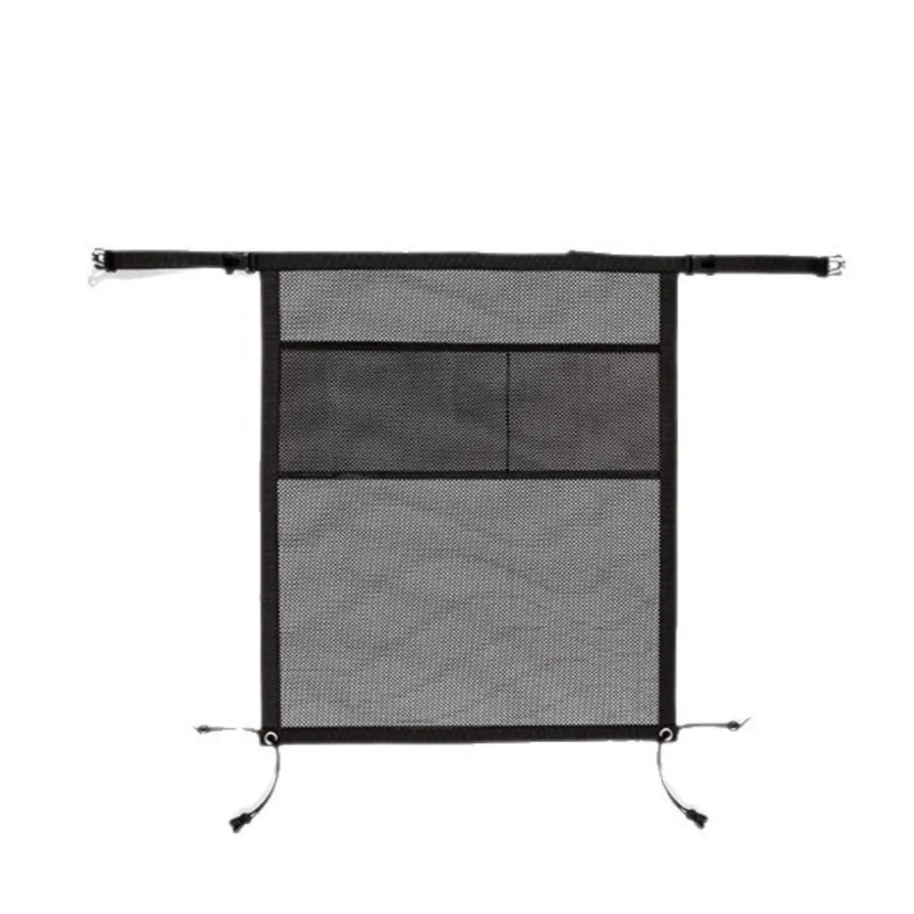 Mesh Material Car Pet Barrier Sturdy Durable Elastic Edge Pet Isolation Net Easy Installation Breathable Car Seat Protective Net