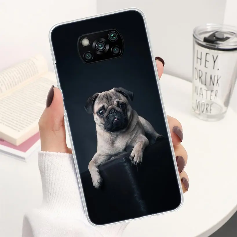 french Bulldog dog animals Phone Case For Xiaomi Mi 11 Lite 12X 11i 12T 11T 10T 9T Pro 13 12 10 9 8 Ultra 5G Soft Cover Coque Fu