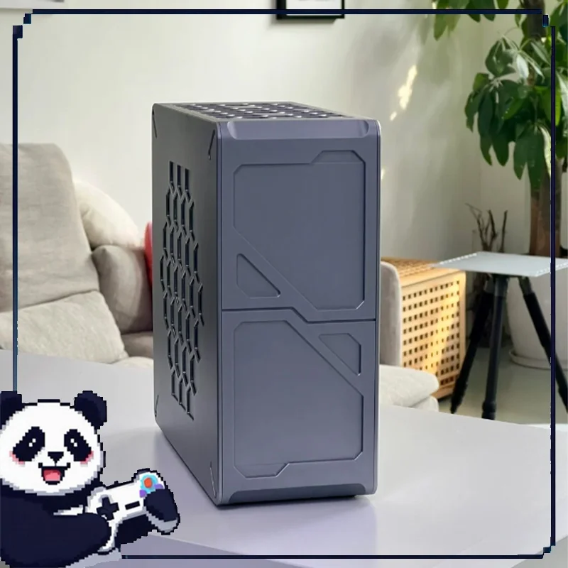 

ITX Mini Chassis CNC All Aluminum Customized Desktop Chassis Compatible with 1U Power MINI ITX Motherboard Gaming Office Chassis