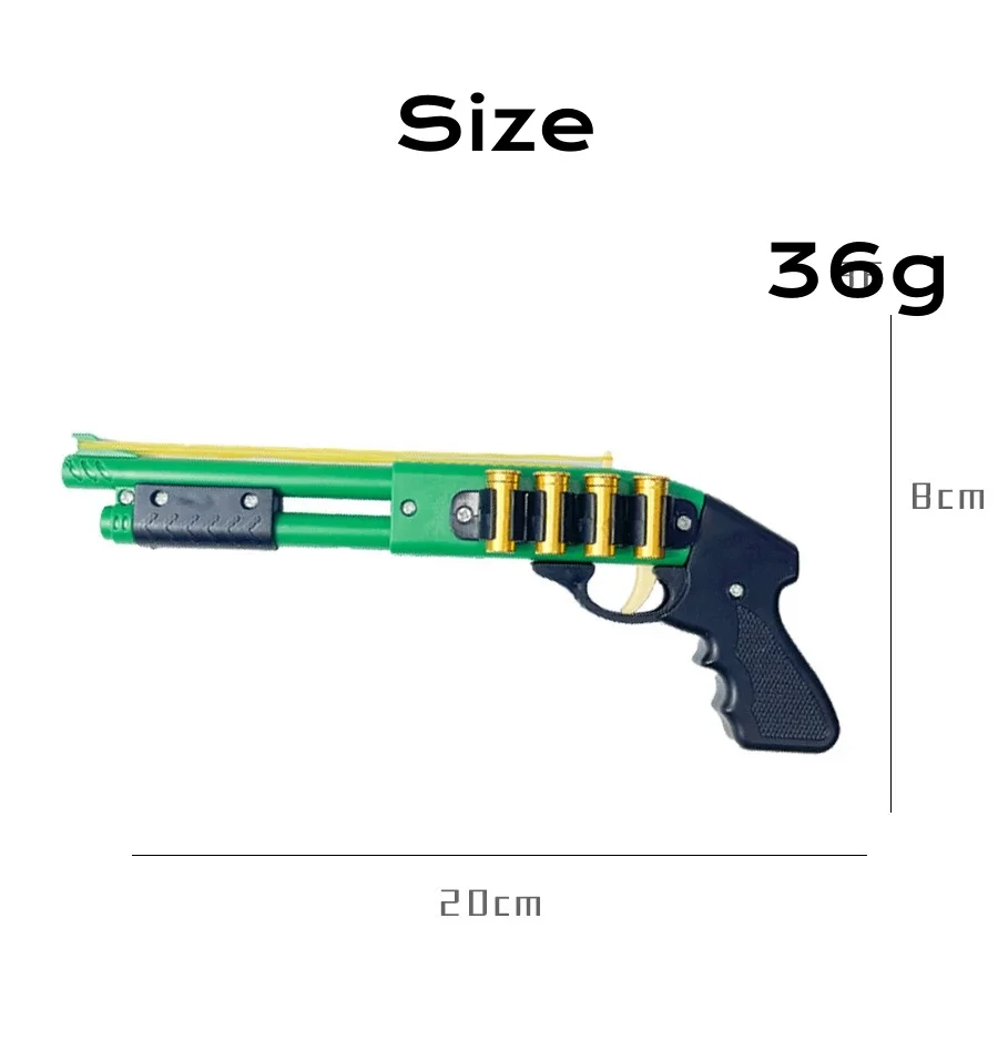 Rubber Band Gun Game Toys Mini Shotgun Rifle Model Burst Small Spray Soft Bullet Gun Game Role Playing Tool