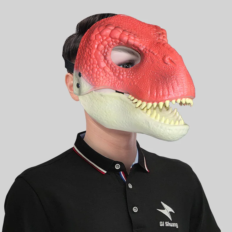 Baby Girl Boy Halloween Mascot Dinosaur Cosplay cool Mouth opening mask Costume for adult giant animals