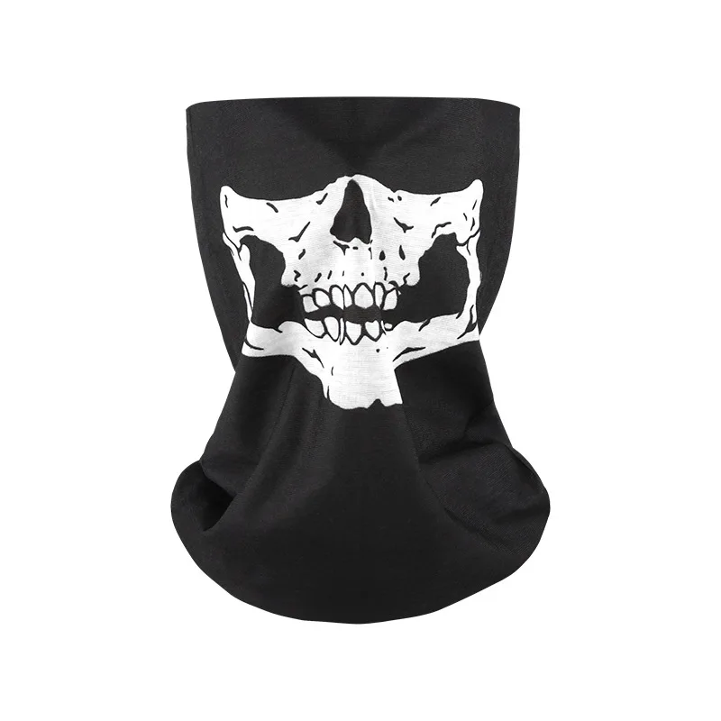 Nahtlose multifunktionale magische Turban-Fahrradmaske, um warm zu bleiben und Halloween-Requisiten, Totenkopf und Gesichtsmaske zu tragen