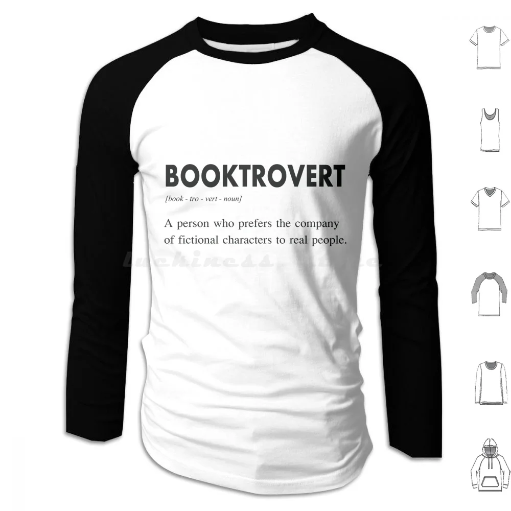 Booktrovert Definition Hoodies Long Sleeve Book Lover Buy Me Books And Tell Me To Stfuattdlagg Booktrovert Definition