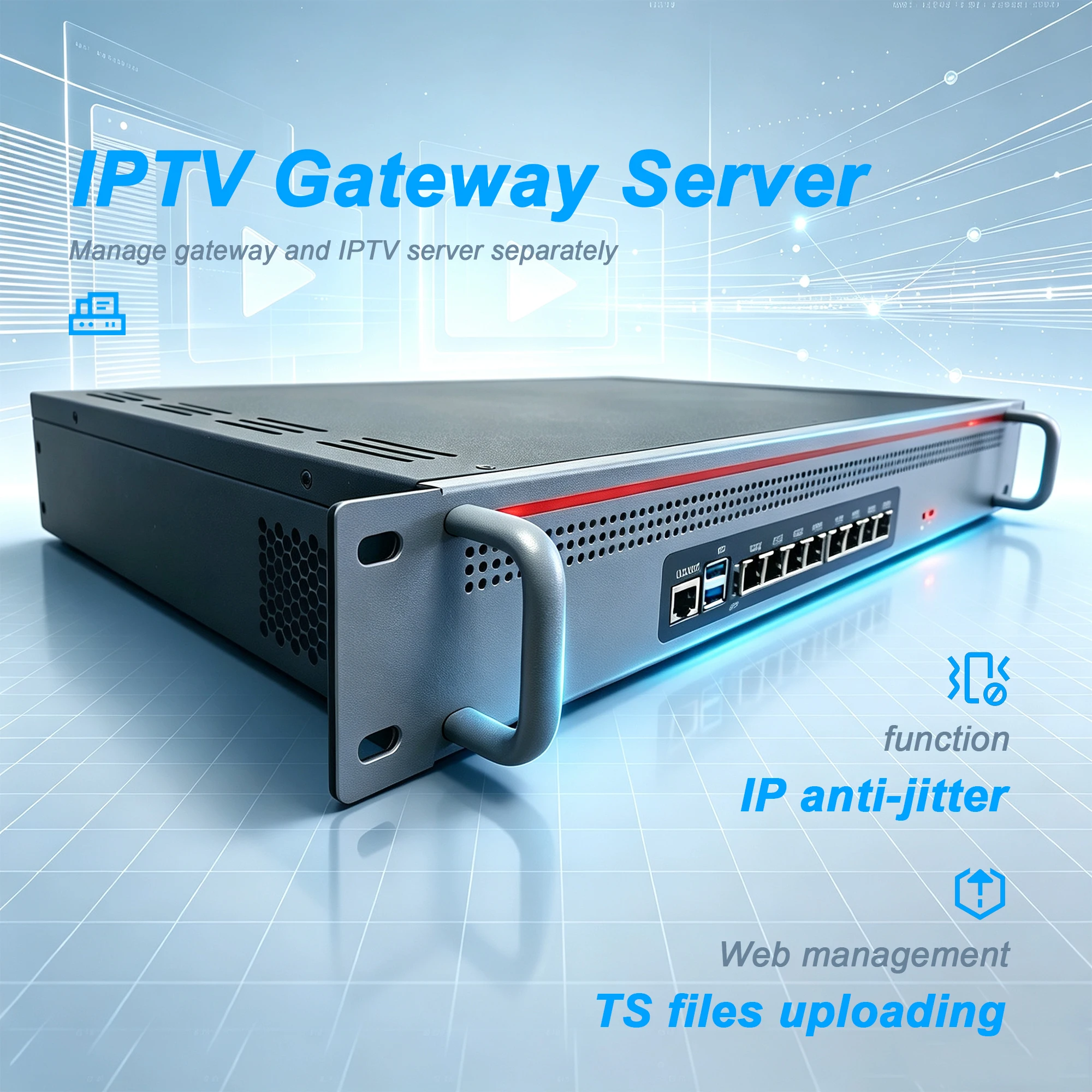 Protocol Conversion Streaming IPTV Server Hotel Intelligent Network TV System HTTP UDP RTP RTSP HLS IPTV Gateway