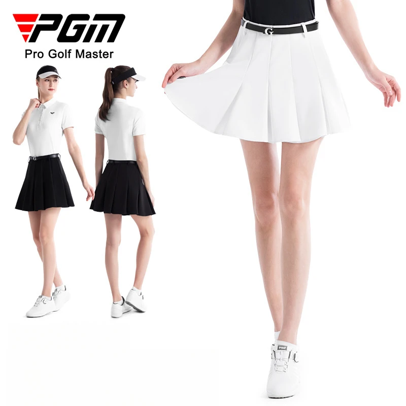 PGM Golf Women Skirt Summer Anti Glare A-line Half Body Sports Skirts QZ099