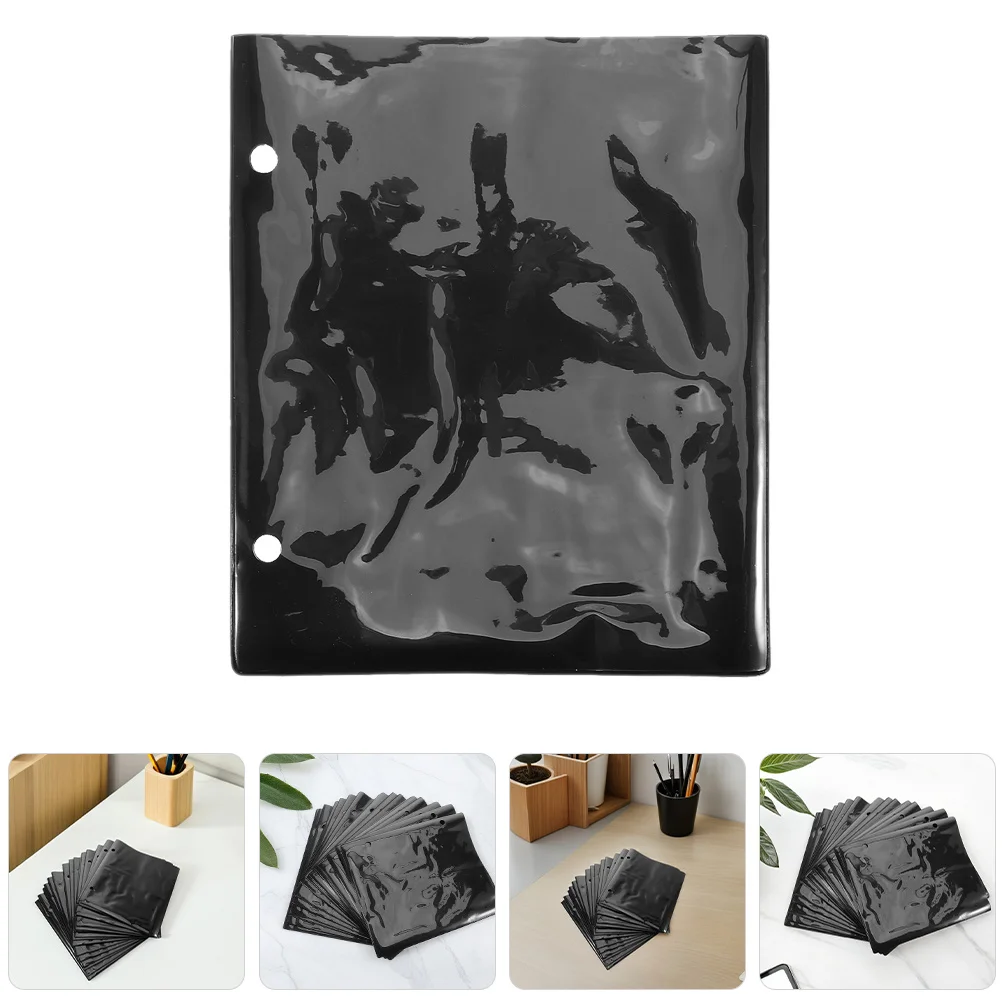 

15 Pcs Music Clips Page Holder Flip Book Paper Folder Double Sided Folders PVC Foider Choir Plastic Sleeves