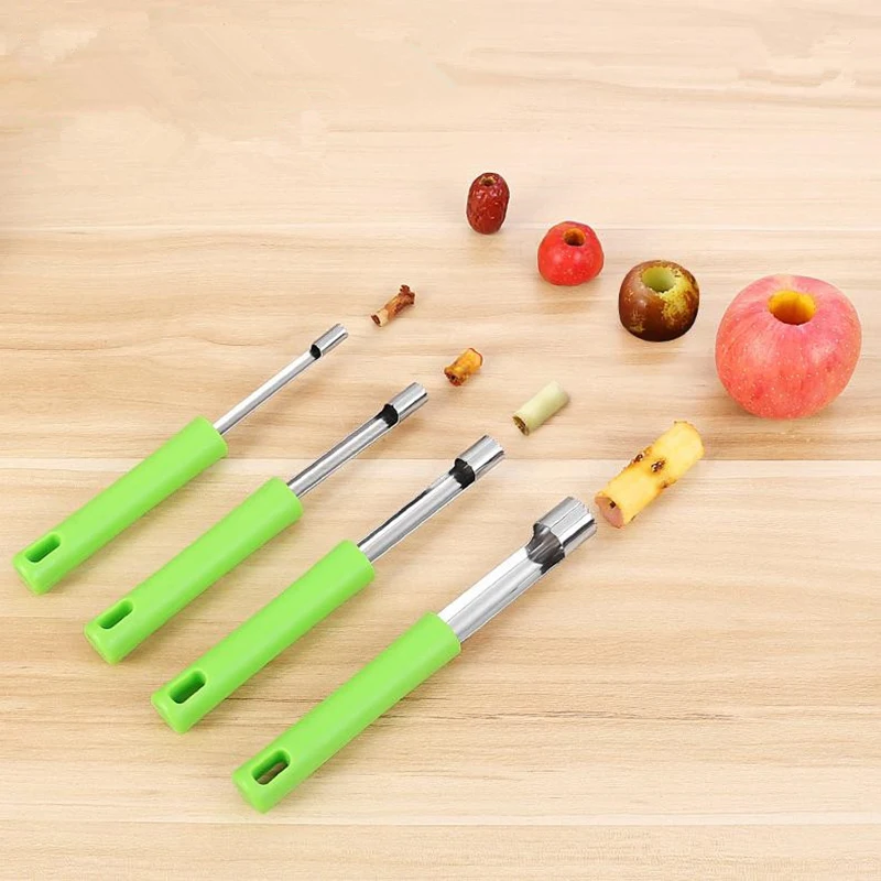 Stainless Steel Fruit Corer Red Dates Cherry Pear Corer Fruit Seed Core Remover Slicer Knife Fruit Vegetable Tools